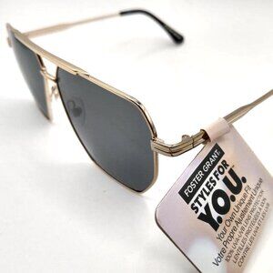Foster Grant Geometric Gold Sunglasses NEW Styles for Y.O.U